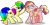 Size: 1280x649 | Tagged: safe, artist:rainbowtashie, oc, oc:rainbow tashie, oc:sunbutter cookies, earth pony, pony, unicorn, commissioner:bigonionbean, concerned, crazy face, cutie mark, faic, female, fusion, fusion:pinkie pie, fusion:sunset shimmer, mare, mental breakdown, nintendo 64, panic, simple background, transparent background, troubled, writer:bigonionbean