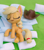 Size: 942x1078 | Tagged: safe, screencap, applejack, earth pony, pony, g4, g4.5, my little pony: stop motion short, pillow fight (short), applejack's hat, cowboy hat, cropped, female, hat, mare, pillow, sleeping, solo, stop motion