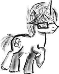 Size: 603x761 | Tagged: safe, artist:bastler, derpibooru exclusive, oc, oc:digital wrench, pony, unicorn, glasses, horn, male, stallion, unicorn oc