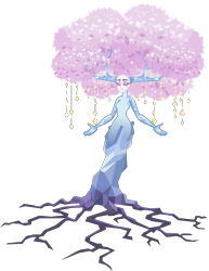 Size: 4000x5170 | Tagged: safe, artist:orin331, tree of harmony, dryad, eyes closed, female, personification, simple background, solo, spread arms, transparent background
