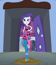 Size: 628x719 | Tagged: safe, artist:thedarkpony, edit, edited screencap, screencap, rarity, human, equestria girls, g4, life is a runway, carousel boutique, clothes, cropped, female, mud, mud edit, muddy shoes, shoes, strutting