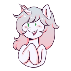 Size: 2000x2000 | Tagged: safe, artist:poofindi, oc, oc only, oc:minty, pony, unicorn, bust, high res, simple background, smiling, solo, transparent background