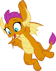 Size: 4523x5751 | Tagged: safe, artist:memnoch, smolder, dragon, g4, molt down, amused, claws, dragoness, fangs, female, hanging, horns, looking down, open mouth, pointing, raised eyebrow, show accurate, simple background, slit pupils, smiling, smirk, smugder, solo, spread wings, teenaged dragon, teenager, toes, transparent background, vector, wings