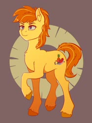 Size: 1510x2021 | Tagged: safe, artist:tanatos, oc, oc only, pony, blue eyes, food, male, pineapple, solo, stallion, yellow