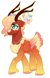 Size: 1280x1985 | Tagged: safe, artist:kurosawakuro, oc, oc only, hybrid, base used, interspecies offspring, offspring, parent:fluttershy, parent:the great seedling, simple background, solo, transparent background