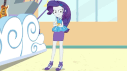 Size: 512x288 | Tagged: safe, edit, edited screencap, screencap, rarity, equestria girls, equestria girls specials, g4, my little pony equestria girls: better together, my little pony equestria girls: rollercoaster of friendship, angry, animated, cropped, crossed arms, female, foot tapping, impatient, outdoors, rarity peplum dress, stage, tapping