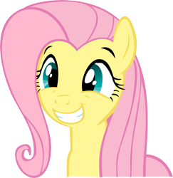 Size: 10190x10500 | Tagged: artist needed, safe, fluttershy, pony, g4, absurd resolution, cute, female, fluttersquee, shyabetes, simple background, solo, squee, transparent background, vector