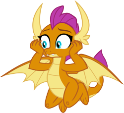 Size: 6543x5979 | Tagged: safe, artist:memnoch, smolder, dragon, g4, season 9, uprooted, cute, dragoness, female, simple background, smolderbetes, solo, transparent background, vector, wings