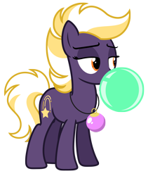 Size: 5467x6492 | Tagged: safe, artist:estories, oc, oc only, oc:wildheart, earth pony, pony, g4, absurd resolution, bubblegum, female, food, gum, mare, simple background, solo, transparent background, vector