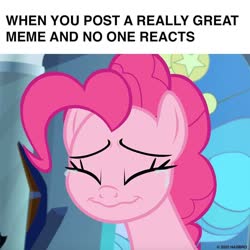 Size: 960x960 | Tagged: safe, edit, edited screencap, screencap, pinkie pie, earth pony, pony, g4, official, the beginning of the end, cropped, crying, facebook, female, meme, sad, solo