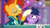 Size: 1920x1080 | Tagged: safe, screencap, sunburst, twilight sparkle, alicorn, pony, unicorn, a trivial pursuit, g4, female, floppy ears, male, mare, messy mane, stallion, twilight sparkle (alicorn)