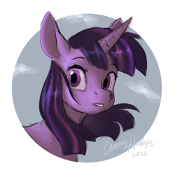 Size: 1080x1080 | Tagged: safe, artist:bluefeathercat, twilight sparkle, pony, g4, bust, cute, female, looking at you, mare, portrait, solo, twiabetes