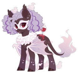 Size: 2317x2188 | Tagged: safe, artist:shady-bush, oc, oc only, bat pony, original species, scented pony, bat wings, closed species, high res, male, simple background, solo, transparent background, watermark, wings