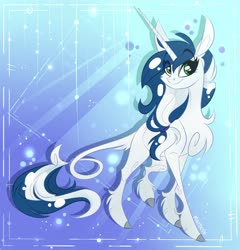 Size: 1716x1789 | Tagged: safe, artist:marbola, oc, oc only, oc:muffinkarton, pony, unicorn, smiling, solo, standing