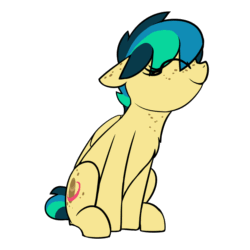 Size: 1080x1080 | Tagged: safe, alternate version, artist:shinodage, edit, editor:spookitty, oc, oc only, oc:apogee, pegasus, pony, animated, chest fluff, chest freckles, cute, daaaaaaaaaaaw, dancing, dancing apogee, diageetes, ear freckles, eyes closed, female, floppy ears, frame by frame, freckles, gif, happy, headbob, hnnng, mare, nostrils edit, ocbetes, shinodage is trying to murder us, simple background, sitting, smiling, solo, sweet dreams fuel, the club can't even handle me right now, weapons-grade cute, white background