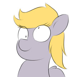 Size: 2000x2000 | Tagged: safe, artist:sperokea, derpy hooves, pegasus, pony, g4, bust, derp, female, high res, portrait, simple background, solo, white background