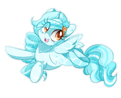 Size: 988x800 | Tagged: safe, artist:loyaldis, oc, oc:pacific waves, alicorn, hybrid, pony, seapony (g4), eye clipping through hair, female, food, heart eyes, ice cream, open mouth, simple background, transparent background, wingding eyes, ych result