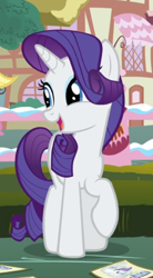 Size: 420x763 | Tagged: safe, screencap, rarity, pony, unicorn, g4, honest apple, cropped, cute, excited, female, mare, open mouth, raised hoof, raribetes, solo