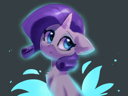 Size: 1600x1200 | Tagged: safe, artist:oofycolorful, rarity, pony, unicorn, g4, black background, chest fluff, cute, female, mare, raribetes, simple background, solo