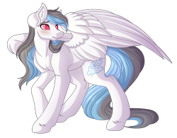 Size: 3780x2948 | Tagged: safe, artist:amazing-artsong, oc, oc only, oc:silver lining (amazing-artsong), pegasus, pony, high res, male, simple background, solo, stallion, transparent background