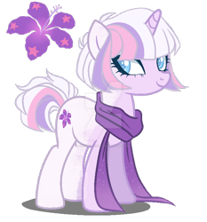 Size: 600x643 | Tagged: safe, artist:gihhbloonde, oc, oc only, pony, unicorn, base used, clothes, deviantart watermark, female, mare, obtrusive watermark, offspring, parent:double diamond, parent:twilight sparkle, parents:diamondlight, scarf, simple background, solo, transparent background, watermark