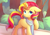 Size: 1700x1200 | Tagged: safe, artist:leafywind, sunset shimmer, pony, unicorn, g4, clothes, cute, female, floppy ears, looking at you, mare, missing cutie mark, scarf, shimmerbetes, solo, starry eyes, wingding eyes