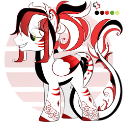 Size: 2000x2000 | Tagged: safe, artist:sweet zephyrr, oc, oc:shōwa, pegasus, pony, color palette, eye clipping through hair, high res, male, reference sheet