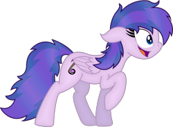 Size: 2379x1744 | Tagged: safe, artist:soulakai41, oc, oc only, oc:purple roselyn, pegasus, pony, female, mare, simple background, solo, transparent background