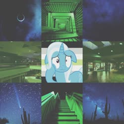 Size: 1280x1280 | Tagged: safe, artist:ponysource, trixie, pony, g4, agender, collage, female, floppy ears, moodboard, solo