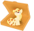 Size: 1848x1655 | Tagged: safe, artist:rainbow eevee, oc, oc only, oc:mozzarella orgy, food pony, original species, pizza pony, pony, box, cute, female, food, no shading, ponified, pony in a box, red eyes, simple background, solo, transparent background