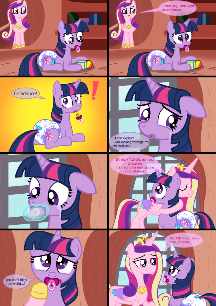 Safe Artist Diaperdude Princess Cadance Twilight Sparkle