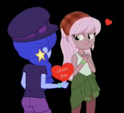 Size: 1031x946 | Tagged: safe, raspberry lilac, space camp, equestria girls, g4, my little pony equestria girls: better together, female, heart, holiday, lesbian, love, shipping, spacelilac, valentine's day