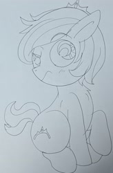 Size: 2105x3208 | Tagged: safe, diamond tiara, earth pony, pony, g4, colt, diamond crown, gender swap potion, high res, male, rule 63, solo, traditional art