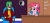 Size: 1288x580 | Tagged: safe, artist:logan jones, pinkie pie, g4, hello pinkie pie, arthur fleck, chair, clown, desk, joker (2019), mare in the moon, moon, not murder, not what he seems, not what it looks like, out of context, party cannon, talk show, the joker, this will end in a party, this will end in laughs, unshorn fetlocks, when you see it