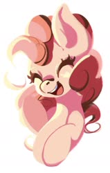 Size: 1264x1985 | Tagged: safe, artist:tohupo, pinkie pie, earth pony, pony, g4, commission, cute, diapinkes, eyes closed, female, happy, mare, open mouth, simple background, solo, white background