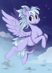 Size: 1750x2450 | Tagged: safe, artist:slimeprnicess, cloudchaser, pegasus, pony, g4, 4chan, cute, drawthread, female, flying, mare, solo