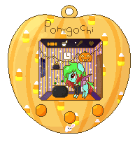 Size: 193x203 | Tagged: safe, artist:nekoremilia1, oc, oc only, oc:precised note, rabbit, vampire, vampony, animal, animated, bowtie, bubble, button, candy, candy corn, cauldron, clock, clothes, console, door, fangs, food, game, game console, gif, halloween, happy, holiday, hud, light, missing cutie mark, pixel art, pumpkin, room, simple background, species swap, spread wings, suit, tamagotchi, transparent background, tuxedo, two toned mane, wallpaper, window, wings