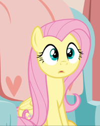 Size: 720x904 | Tagged: safe, screencap, fluttershy, pegasus, pony, discordant harmony, g4, cropped, female, mare, open mouth, sitting, solo