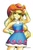 Size: 560x840 | Tagged: safe, artist:babtyu, applejack, equestria girls, g4, armpits, bare shoulders, bracelet, clothes, cowboy hat, fall formal outfits, female, hat, jewelry, scarf, sleeveless, solo, strapless