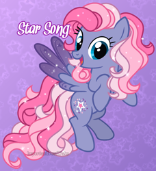 Size: 1456x1594 | Tagged: safe, artist:pigeorgien, starsong, pegasus, pony, g3, g3.5, g4, cute, female, flying, g3 to g4, g3.5 to g4, generation leap, hooves, mare, pigeorgien is trying to murder us, solo, sparkles, starsawwwng, starsong can fly