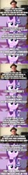 Size: 500x3124 | Tagged: safe, edit, edited screencap, editor:lord you know who, screencap, starlight glimmer, human, pony, unicorn, g4, atop the fourth wall, comic, discovery family, discovery family logo, fanfic art, female, horn, imgflip, implied discord, irl, irl human, linkara, logo, male, mare, photo, screencap comic