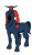 Size: 752x1313 | Tagged: safe, artist:kukurobuki, edit, vector edit, tirac, centaur, g1, my little pony 'n friends, rescue at midnight castle, antagonist, darkened coat, evil, horns, male, rainbow of darkness, screen accurate, simple background, solo, spiked wristband, style emulation, tirac's bag, transparent background, vector, wristband, yellow eyes