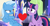 Size: 1800x936 | Tagged: safe, edit, edited screencap, screencap, trixie, twilight sparkle, alicorn, pony, all bottled up, celestial advice, g4, my little pony: friendship is magic, belly, female, lesbian, ship:twixie, shipping, shipping domino, twilight sparkle (alicorn)