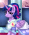 Size: 998x1200 | Tagged: safe, artist:joakaha, twilight sparkle, alicorn, pony, g4, the last problem, castle, clothes, coronation dress, dress, female, looking at you, mare, second coronation dress, smiling, solo, twilight sparkle (alicorn)