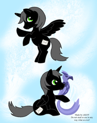 Size: 846x1071 | Tagged: safe, artist:chili19, oc, oc only, alicorn, phoenix, pony, abstract background, alicorn oc, crossover, hoofy-kicks, horn, neopets, ponified, rearing, text, uni