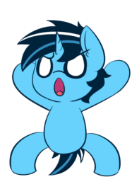 Size: 640x854 | Tagged: safe, artist:thecoldsbarn, oc, oc:cold dream, pony, unicorn, animated, bipedal, dancing, gif, loop, male, open mouth