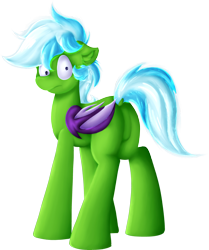 Size: 3281x3918 | Tagged: safe, artist:kranonetwork, oc, oc only, oc:batcher, bat pony, pony, butt, embarrassed, featureless crotch, flustered, green, high res, plot, simple background, solo, transparent background