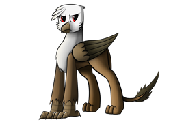 Size: 2800x2000 | Tagged: safe, artist:somber, oc, oc only, oc:amalia silverwing, bird, griffon, fallout equestria, angry, fallout, fallout equestria: longtalons, female, high res, shading, shadows, simple background, solo, talon merc, talons, transparent background