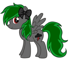 Size: 584x522 | Tagged: safe, artist:darknightprincess, oc, oc only, oc:darknightprincess, pegasus, pony, bow, female, mare, simple background, solo, vector, white background