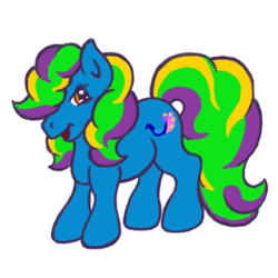 Size: 300x300 | Tagged: safe, artist:chili19, oc, oc only, oc:paradise sparkle, earth pony, pony, g3, earth pony oc, female, mare, simple background, solo, transparent background